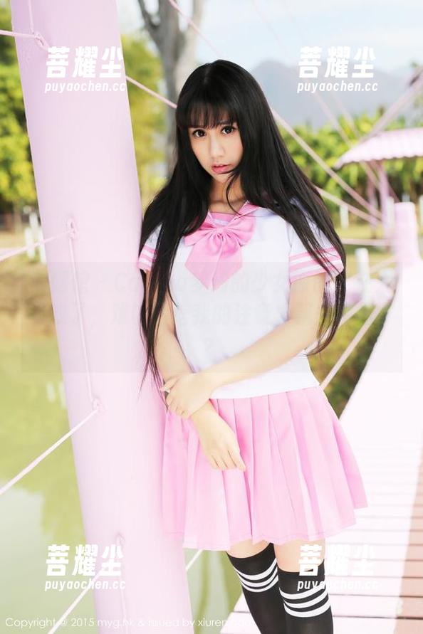 美媛馆 - Carina梦绮的少女原图实在太有戏了，难以置信我的注意力飘去哪里了？
